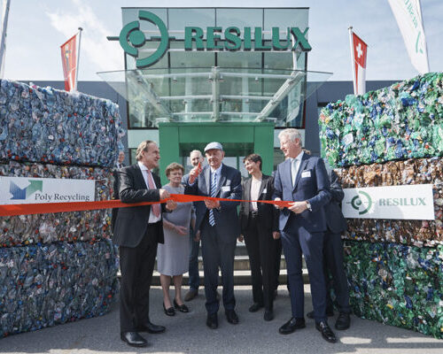 Eröffnungsanlass zur modernsten Recyclinganlage Europas